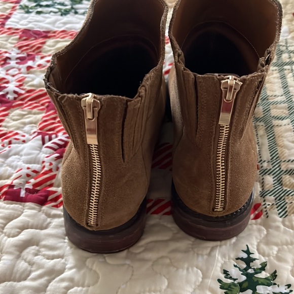 Franco Sarto Leather Suede Ankle Boots - Picture 5 of 11